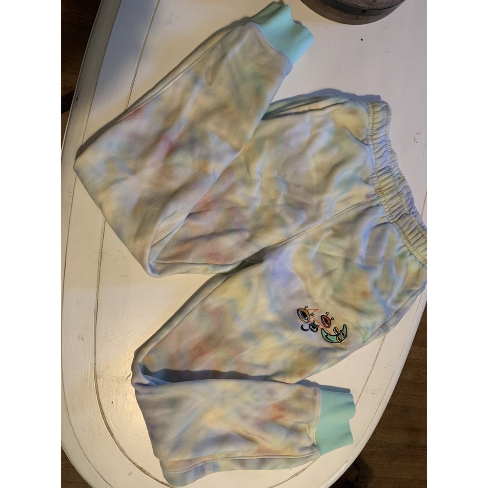 Nike‎ Tie Dye Sweatpants Joggers Embroidered Alien Logo Pastel Size S